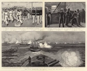 Die Marine-Manöver, die entscheidende Schlacht vor dem Lizard